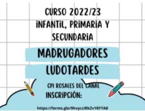 MADRUGADORES/LUDOTARDES CURSO 2022-2023